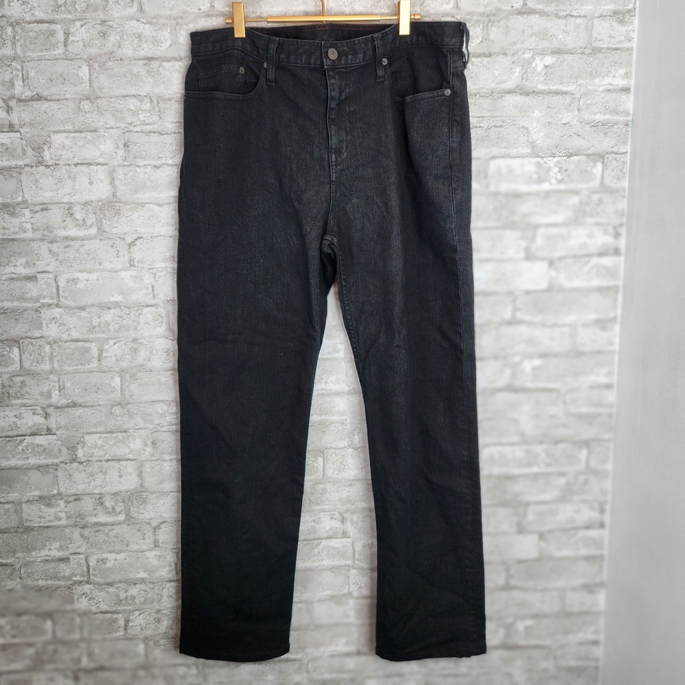 American Giant 218 Straight Jeans Midnight Stretch Denim Casual Workwear 38x32
